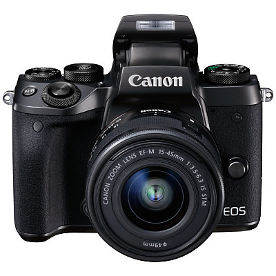 Canon EOS M5 Compact System Camera with EF-M 15-45mm IS STM lens, HD 1080p, 24.2MP, Wi-Fi, Bluetooth, NFC, 3.2 LCD Tiltable Touch Screen